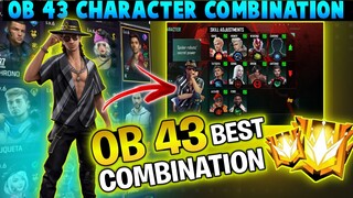 AFTER UPDATE BEST CHARACTER COMBINATION IN FREE FIRE | SOLO RANK PUSH CHARACTER Combination 2024