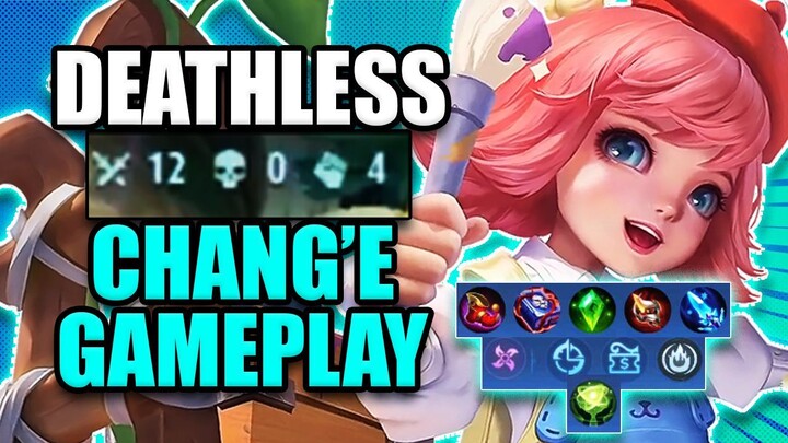 DEATHLESS 12/0/5 KDA CHANG'E GAMEPLAY | Chang'e Best Rotation 2023 NOV.