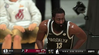 NBA2K21 HEAT AT NETS I FULL GAME HIGHLIGHTS I NBA REGULAR SEASON I OCTOBER 27, 2021 I