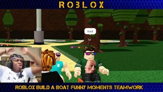 Roblox Build a boat Funny Moments (teamwork) #4