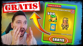 💥 NUEVA SKIN GRATIS!! 💥 COMPRANDO GEMAS STUMBLE GUYS TE REGALA ESTA SKIN DORADA DE BOXEADOR!!!!