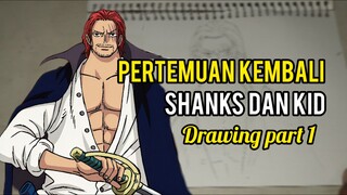 Drawing Akagami no Shanks [one piece] Part 1