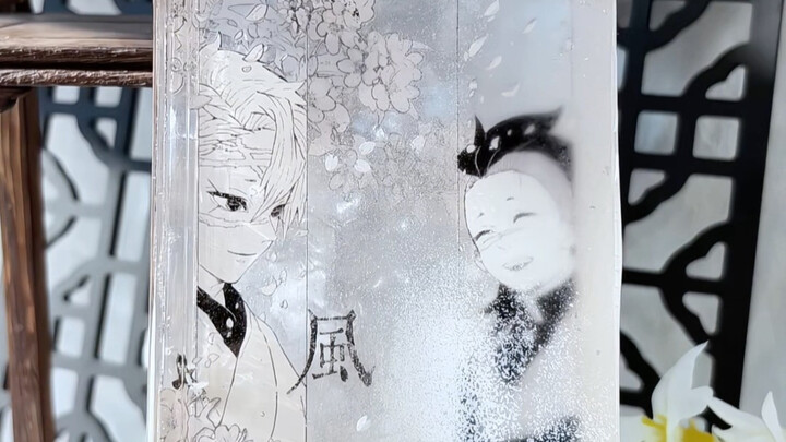 Kalau efek sensitif air digunakan pada kain serat bambu…