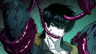 He is a docile and clingy puppy during the day, but at night he turns into a monster with eight hund