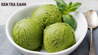 Cách làm kem Matcha mát lạnh, mềm xốp tại nhà cực dễ| ASMR Cooking |Hướng dẫn cách làm KEM TRÀ XANH