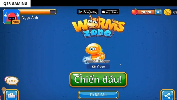 WORMS ZONE.IO Rắn Săn Mồi #282 - Trò chơi con rắn, Game rắn _ Vùng Giun Đất.io -