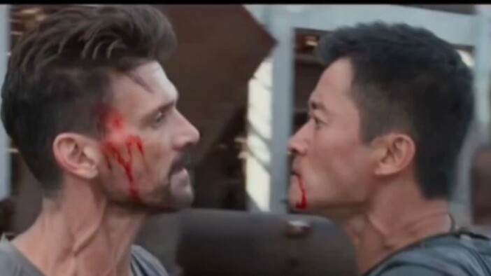 "A real man has to watch this, every punch hits the flesh and explodes throughout (Wolf Warrior 2 Le