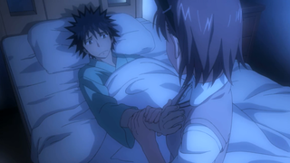 Famous scenes from Magical Index: Why can't I control these hands?