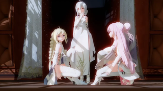 【MMD】รอโอกาสที่จะจู่โจม - Dark Ark Order Lily Haku Luka