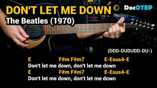 Don't Let Me Down - The Beatles (1970) - Easy Guitar Chords Tutorial with Lyrics Part 2 SHORTS REELS