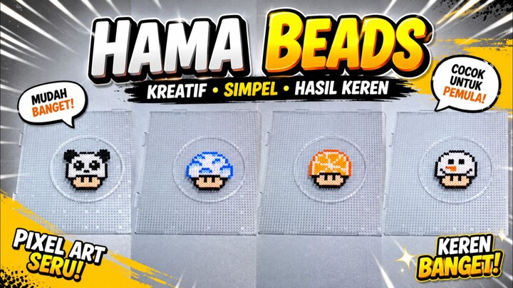 Jamur Mario Versi Hama Beads, Keren Banget!🔥