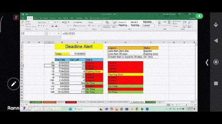 Basic ICT Seminar via Zoom Advance Excel on July 18, 2025 part 5