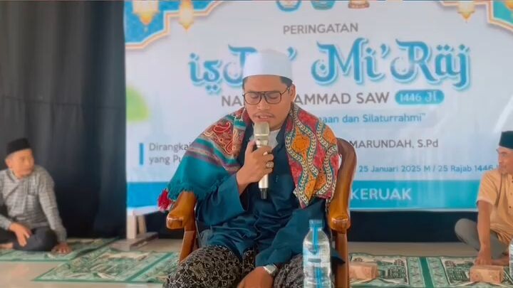 Santri memperingati Isro' & mi'raj Nabi Muhammad Saw.