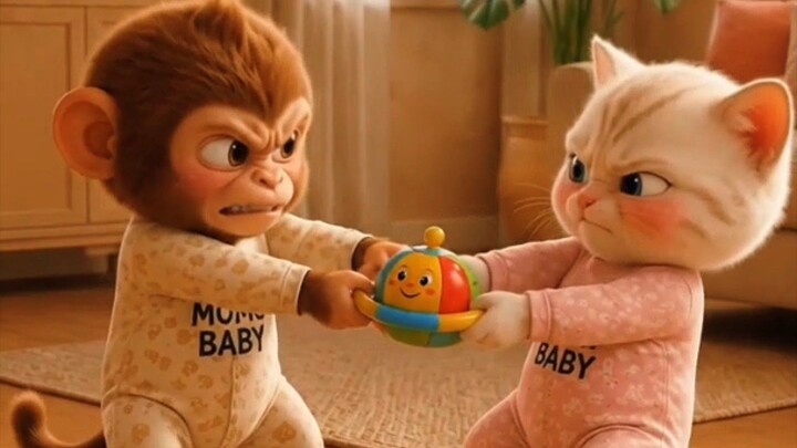 Momo & Mimi Baby Got New Toys 🥺❤️ | Cute Family Story