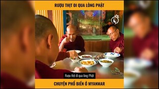 Sư ăn thịt điều phổ biến ở Myanmar