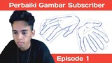 Perbaiki Gambar Subscriber #1 Cara menggambar tangan