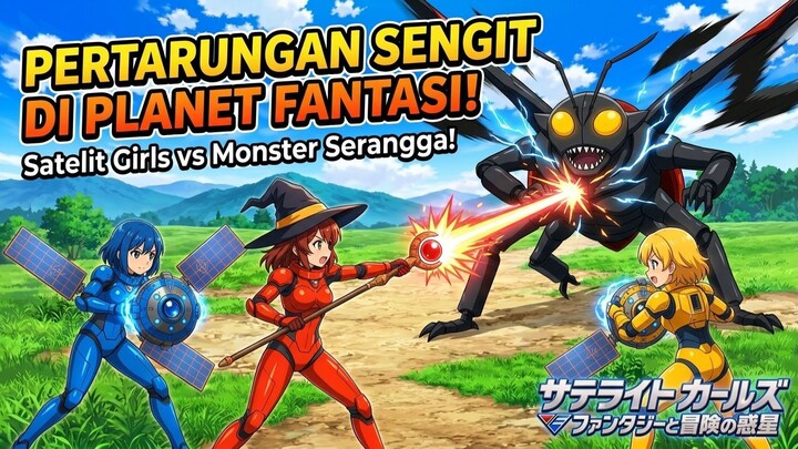 Short AI EXTRA SAVIOR Anime - Satelit girls vs Monster Serangga.