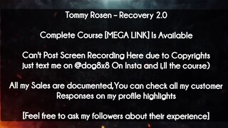 Tommy Rosen  course - Recovery 2.0 download