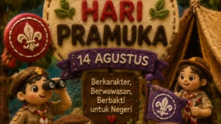 Selamat Hari Pramuka 🇮🇩Satyaku Kudarmakan, Darmaku Kubaktikan