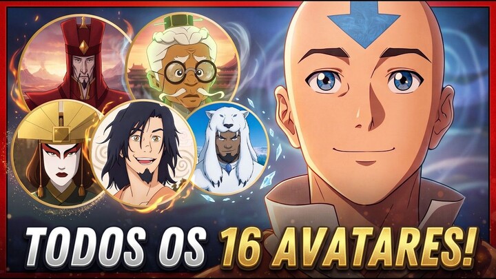 TODOS os 16 AVATARES que EXISTEM na história EXPLICADOS!