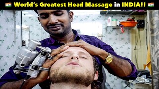 World's Greatest Head Massage in INDIA ONLY $2!! 🇮🇳