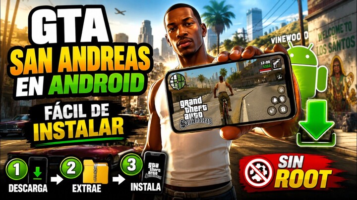 Como Descargar GTA San Andreas en Android y Facil De Instalar en 3 Pasos Sin Root