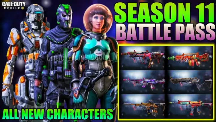 Season 11 Battle Pass is Here Cod Mobile | Season 11 Battle Pass Guns & Characters Codm | Codm Leaks