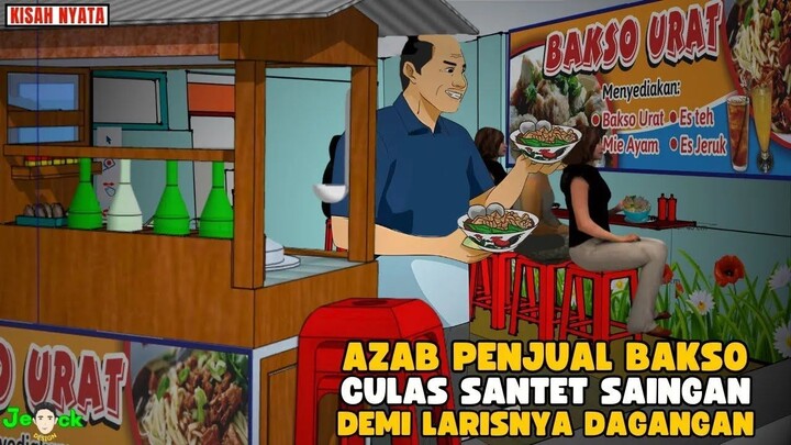 AZAB TUKANG BAKSO CURANG SANTET SAINGAN DEMI LARISNYA DAGANGAN  SINETRON AZA