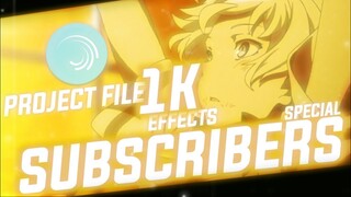 1k subscribers special preset | alight motion