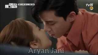 Korean drama romantic kiss scene