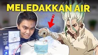 Membuktikan Peledak Suara di Anime Dr Stone! Eksperimen Elektrolisis Air