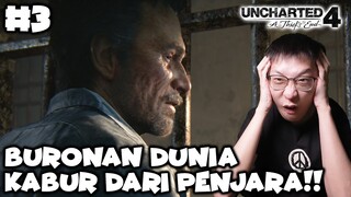 Kabur Dari Penjara Paling EPIC!! - Uncharted 4 Indonesia - Part 3