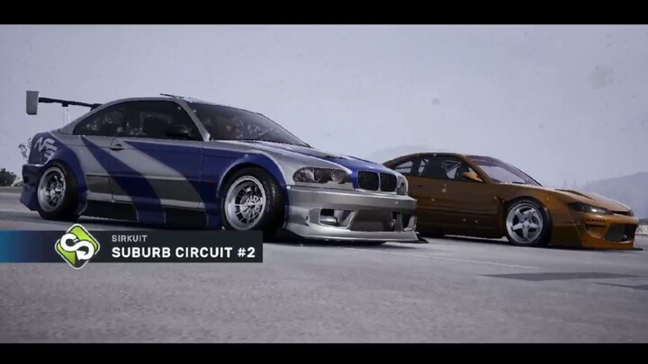 BMW e46 NFS Style Squad Racing Four-Way Rush Suburb Sircuit