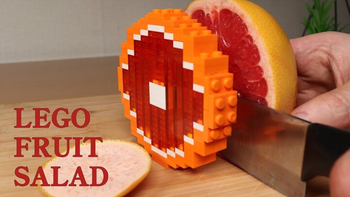 A hundred servings of such a vegetable and fruit salad is not a problem! 【Lego stop motion animation