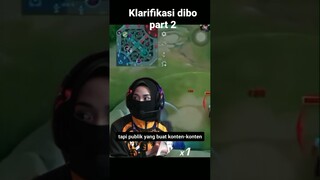 klarifikasi dibo tentang masalah dengan lemon part 2 #mlbb #mobilelegends