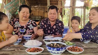 Tép Bạc Non Ram Mặn Thêm Nồi Canh Bồ Ngót Thơm Lừng Trong Mùa Dịch| TKQ & Family T683
