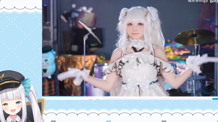 【神楽めあ】看Aliga视频激动的截图发情的mea 2022.07.17