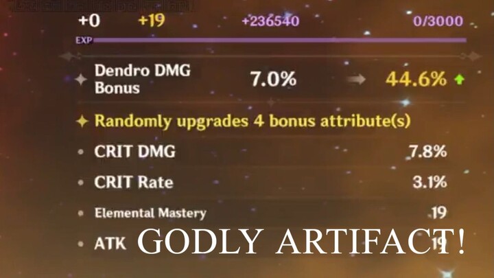 dendro artifact godly