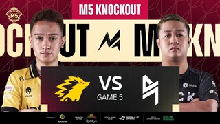[ID] M5 Knockout Stage Hari 1 | ONIC VS BLACKLIST INTERNATIONAL | GAME 5