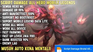 SCRIPT DAMAGE MOBILE LEGENDS + ATTACK SPEED NO PASSWORD PATCH TERBARU | MOBILE LEGENDS