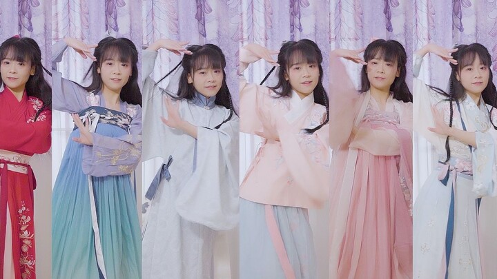【Kato Yeko】Pipa Xing 18 sets of Hanfu one-click change may be the most changed ancient style dance a
