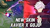 NEW SKIN XAVIER X GOJO SATORU (GAMEPLAY) - MOBILE LEGENDS X JUJUTSU KAISEN
