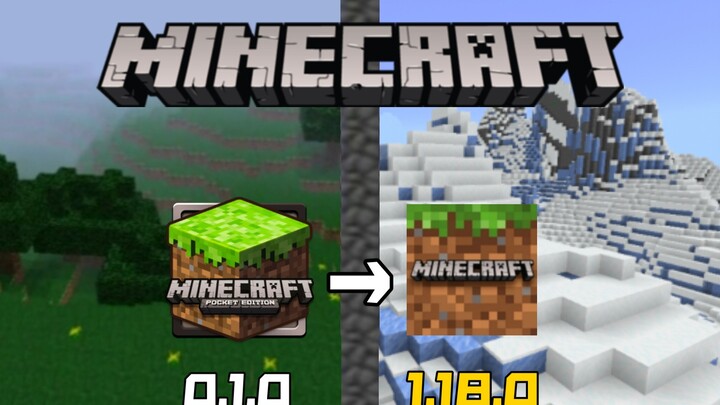 ประวัติการพัฒนาของมายคราฟ (ฉบับพกพา 0.1.0 ถึง เบสด์ อิดิชัน 1.18.0)