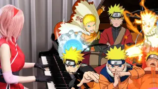 có thật. Naruto Big Xiên! Một bài hát chủ đề buồn và máu nóng dài 22 phút thực hiện cách ninja! ✨300