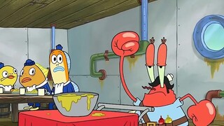 It turns out that the old crab is a better cook than the little sponge