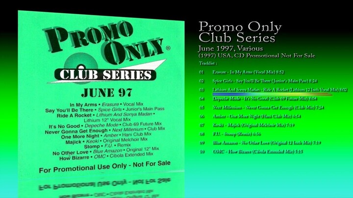 Promo Only Club Series; June 1997 (1997) Various [CD Promotional Not For Sale]