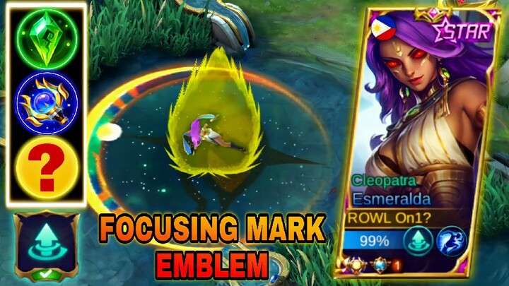 15KILLS + ESMERALDA MAGE BEST BUILD AND FOCUSING MARK EMBLEM! | MLBB