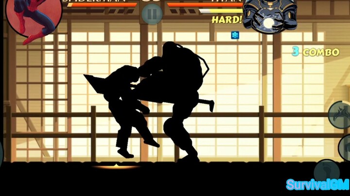 shadow fight đấu với người nhện #game