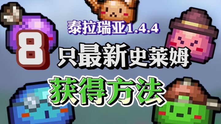 1.4.4泰拉瑞亚8只全新城镇史莱姆的获取方法？！| 《泰拉瑞亚版本1.4.4》 牛乃K feat.RUBBY