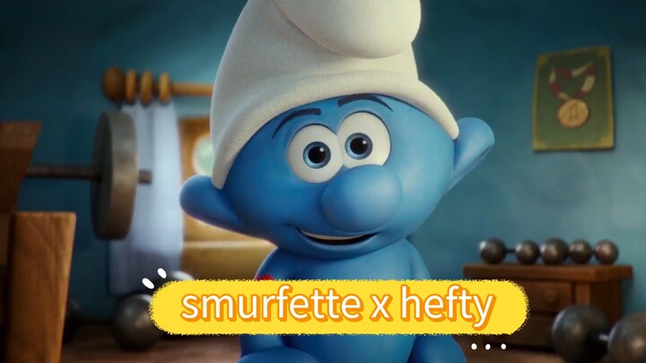 amv the smurfs smurfette x hefty